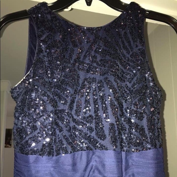 formal blue dress(pls read description for length) - Picture 2 of 3